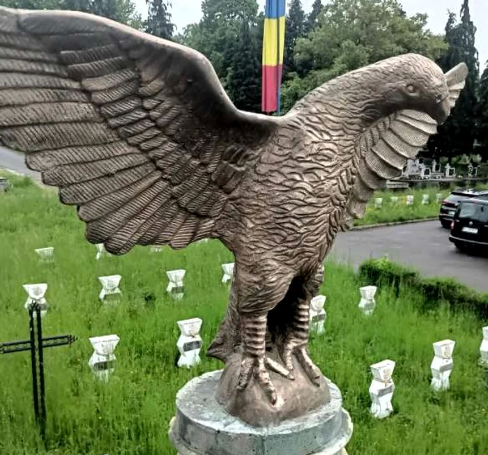 -Doi-brbai-au-furat-i-vndut-vulturul-de-bronz-de-pe-monumentul-din-Cimitirul-Eroilor-din-Zalu