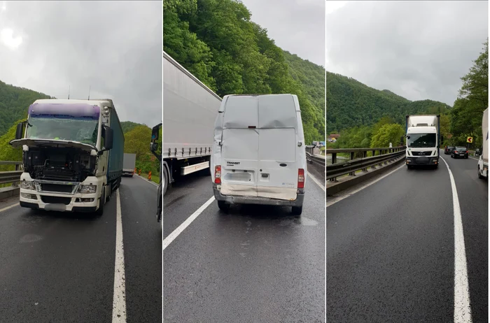 Carambol-pe-Valea-Oltului-cu-trafic-blocat-ntre-Sibiu-i-Vlcea-Dou-TIR-uri-i-un-microbuz-implicate-ntr-o-ciocnire