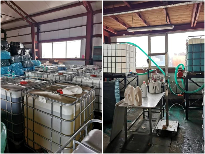 Depozit-clandestin-cu-peste-100000-de-litri-de-detergent-falsificat-importat-ilegal-din-Ungaria-descoperit-n-Mure