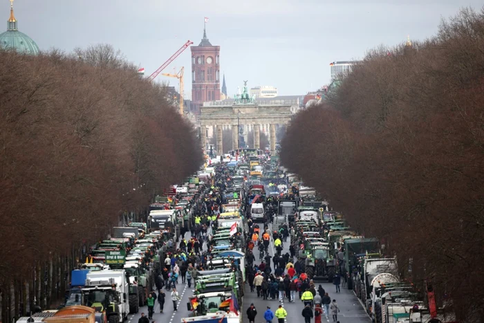 Fermierii-germani-au-blocat-accesul-spre-mai-multe-porturi-Perturbri-importante-n-trafic-