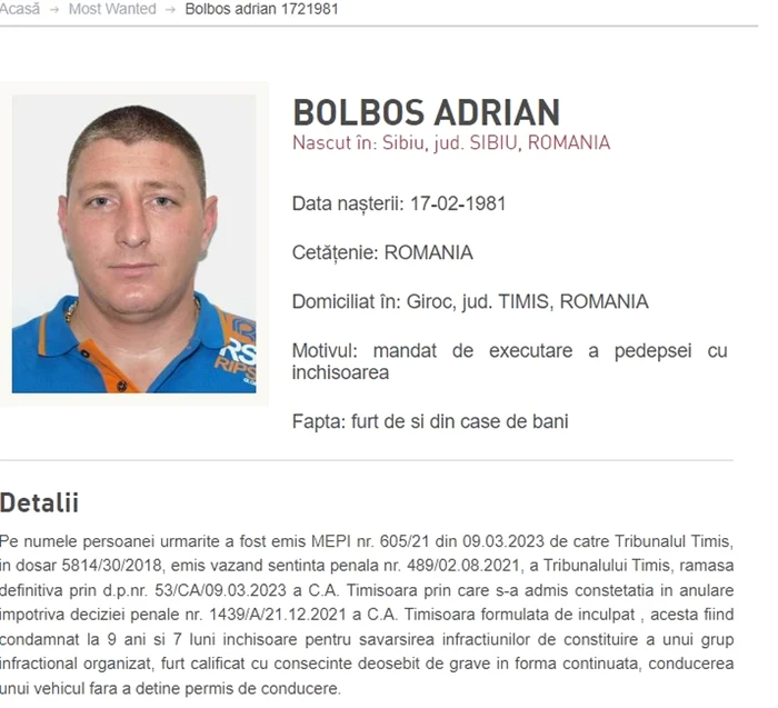 Infractor-periculos-capturat-n-Frana-Romnul-are-de-executat-10-ani-de-pucrie-