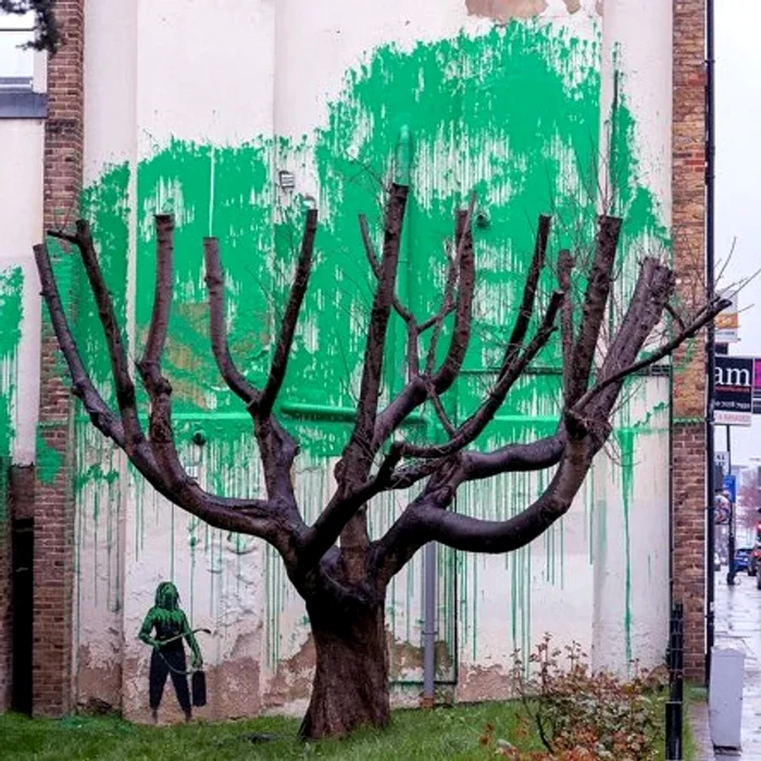 O-pictur-mural-realizat-de-Banksy-n-nordul-Londrei-a-fost-vandalizat-Este-o-adevrat-ruine
