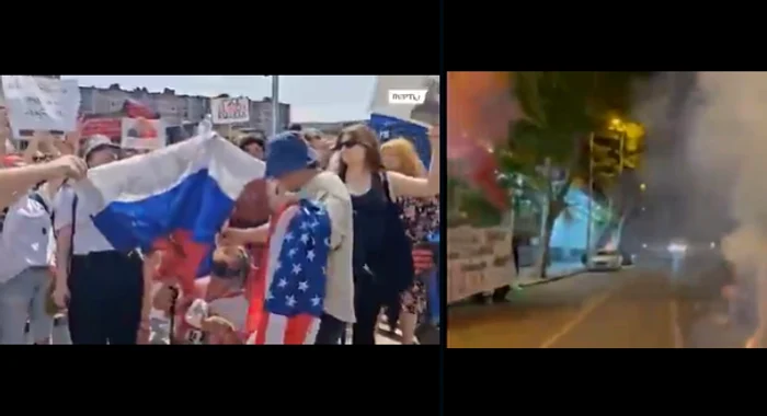 ---------Drapelul-Rusiei-ars-n-Georgia-Porci-rui-nu-suntei-binevenii-aici