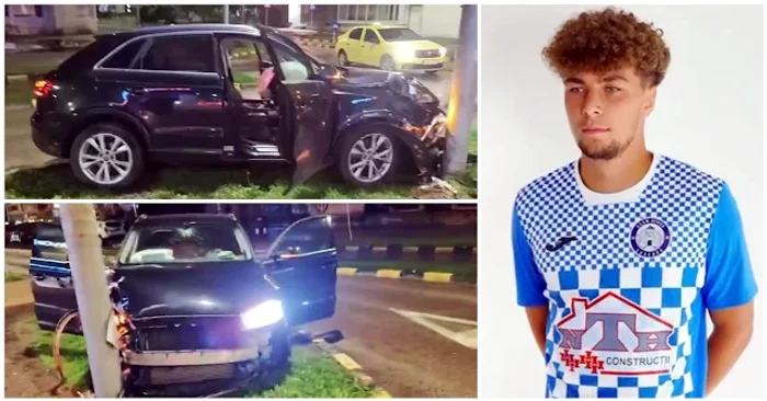 ---------Accident-produs-de-un-fotbalist-romn-care-s-a-urcat-but-la-volan-A-intrat-cu-maina-n-stlp