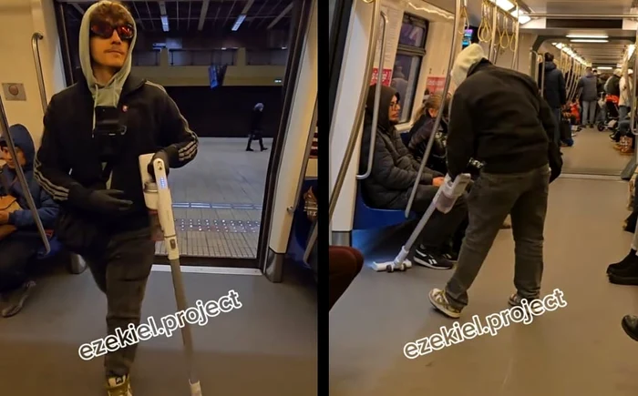 Video----------Moment-viral-ntr-un-tren-de-metrou-din-Capital-Un-tnr-s-a-filmat-n-timp-ce-ddea-cu-aspiratorul-printre-cltori