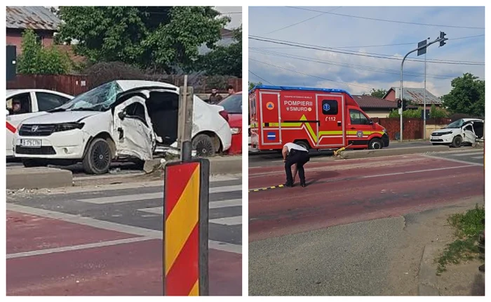 Video----------Accident-cumplit-n-Chitila-o-basculant-a-trecut-pe-rou-i-a-izbit-violent-un-Logan-oferul-mainii-n-stare-critic-la-spital