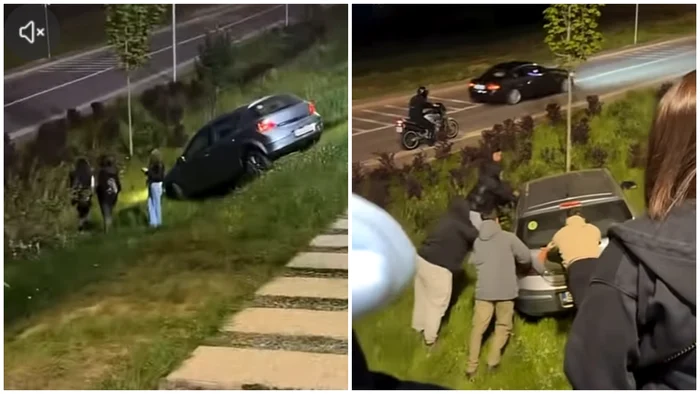 Video----------Un-ofer-nceptor-a-rmas-cu-maina-blocat-n-Parcul-Belvedere-din-Sibiu-Poliia-Local-caut-persoana-de-la-volan