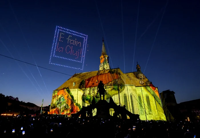 400 de drone și o seară memorabilă: cum a transformat spectacolul multimedia Piața Unirii la Zilele Clujului 2026
