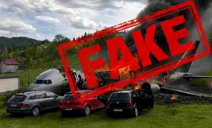 ISU Neamț: imagini cu prăbușirea unui avion sunt false; trei apeluri la 112 semnalau un zgomot puternic