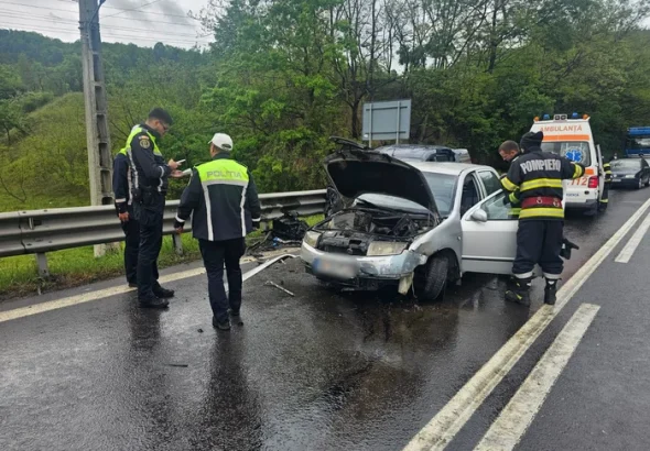 Accident grav pe DN7, la Balota: o femeie în stop cardio-respirator; trafic restricționat