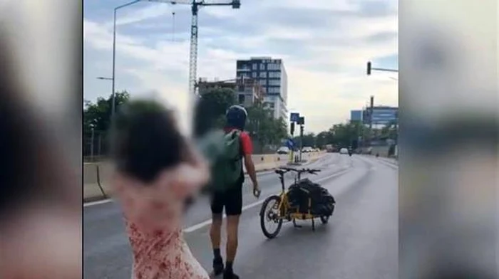 Biciclistul care a agresat două femei în nordul Capitalei, reținut de polițiști; magistrații decid măsura arestului