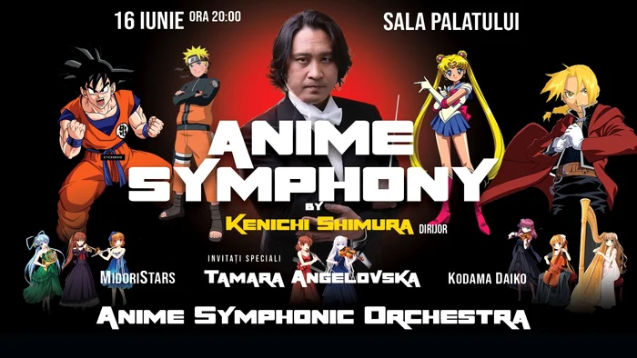 Naruto, Dragon Ball și Attack on Titan ajung la Sala Palatului într-un concert simfonic pe 16 iunie