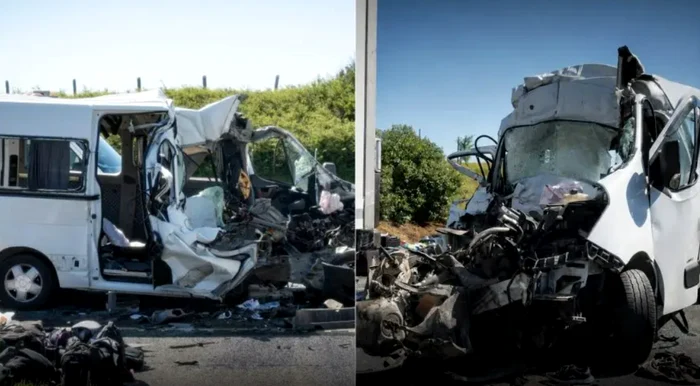 Opt morți pe autostrada M1 din Ungaria după ce un microbuz s-a izbit de un camion implicat anterior într-un accident