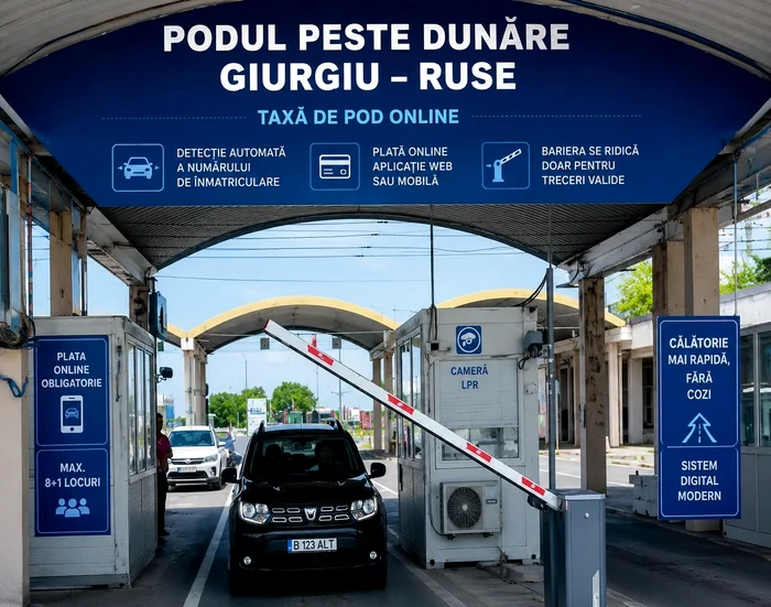 Plata pentru traversarea Podului Prieteniei Giurgiu–Ruse se poate face online din 15 iunie