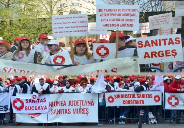 Sanitas amenință cu grevă generală și sesizarea Comisiei Europene dacă nu se acceptă noul pachet pentru legea salarizării