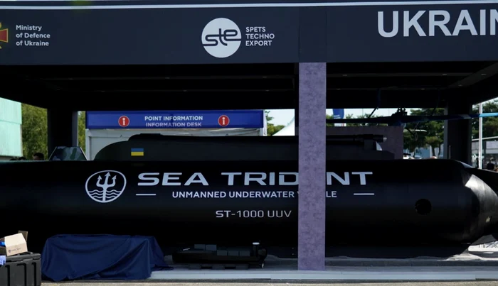 Ucraina a prezentat la Paris drona subacvatică Sea Trident, cu autonomie de până la 3.700 km