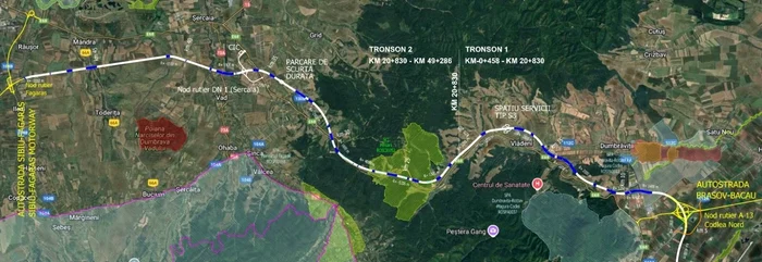 Acord de Mediu pentru Autostrada Brașov–Făgăraș: proiect de 49,3 km cu trei noduri rutiere