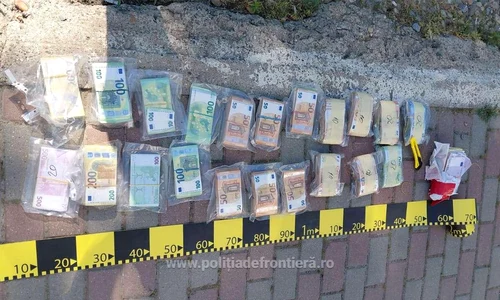 Șofer ucrainean căutat de autorități, prins la frontiera cu România cu 343.700 de euro ascunși în microbuz