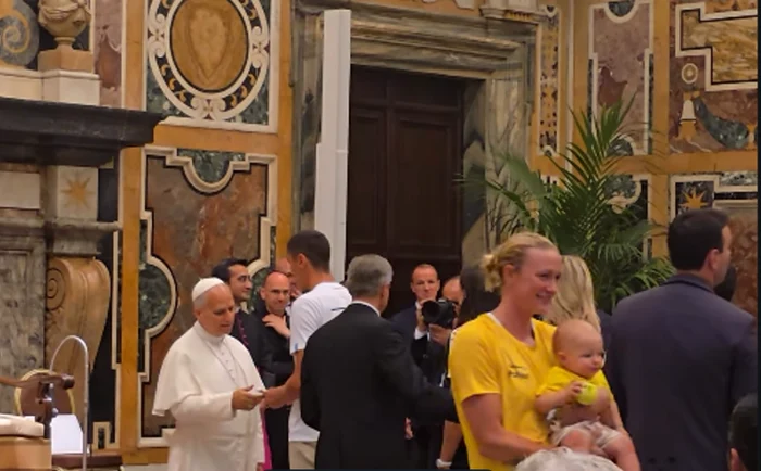 David Popovici, primit în audiență de Papa Leon al XIV-lea la Vatican înainte de Trofeul Settecolli