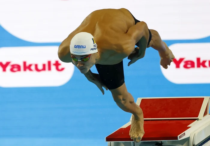 David Popovici și-a doborât propriul record național la Roma, va concura și în probele de 100 și 200 m liber