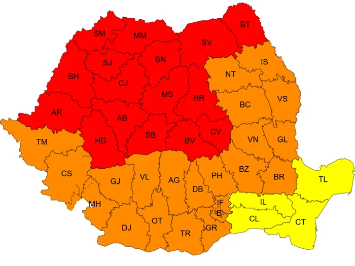 Caniculă extremă în România: cod roșu și portocaliu în mai multe județe, temperaturi până la 41°C; recomandările DSU