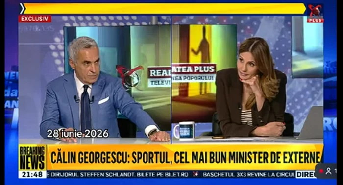 Tensiuni la Realitatea Plus: Călin Georgescu îi reproșează Ancăi Alexandrescu că l-a susținut pe Veștea