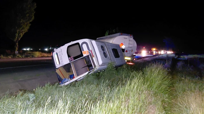 Grav accident pe DN2/E85 la Săbăoani: opt persoane rănite după coliziunea a trei vehicule