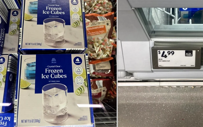 Patru cuburi de gheață „cristalină” la 4,99 dolari — oferta ALDI stârnește controverse online