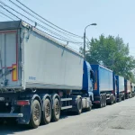 Explozia dronei maritime a paralizat accesul în Portul Constanța; cozi masive de TIR-uri la Agigea
