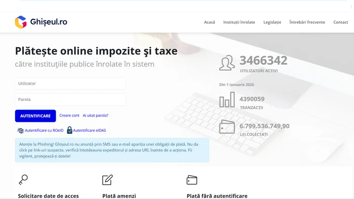 Atenție la clonele Ghișeul.ro: DNSC avertizează asupra paginilor false care fură date bancare