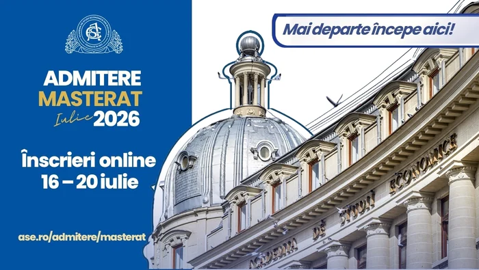 ASE deschide înscrierile online pentru programele de masterat, 16–20 iulie 2026