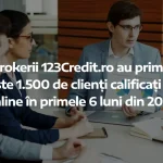 Platforma 123Credit a direcționat peste 1.500 de clienți calificați către brokeri în prima jumătate a anului 2026