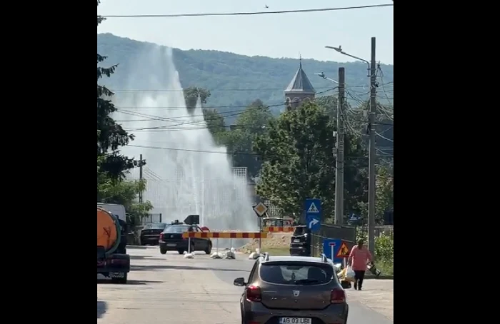 Curtea de Argeș și trei comune, fără apă după o avarie la conducta magistrală