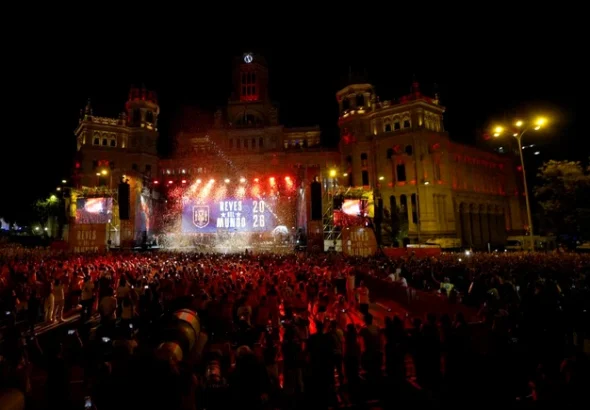 Madrid în roșu: circa două milioane de suporteri au sărbătorit titlul mondial al Spaniei