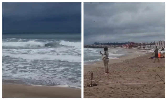 Steag roșu la Eforie Nord; turiștii se plâng de apă rece și murdară în mai multe stațiuni