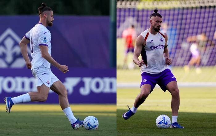 Radu Drăgușin, titular la debut pentru Fiorentina; echipa pleacă spre Anglia pentru două amicale
