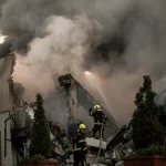 Hotel din Kiev folosit de angajaţi ai Parlamentului European, lovit în atacul aerian rus