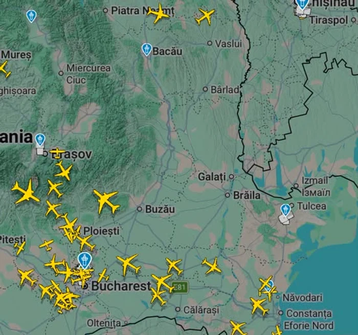 Spațiul aerian din sud‑est, închis temporar după doborârea unei drone în județul Buzău
