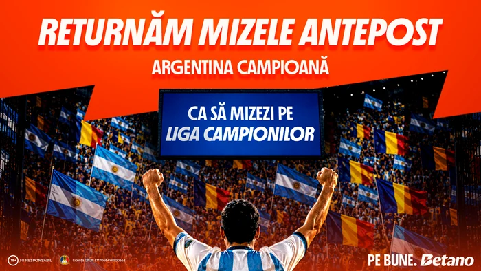 Argentina ratată la un pas de titlu mondial; Betano returnează pariurile antepost sub formă de Pariuri Gratuite