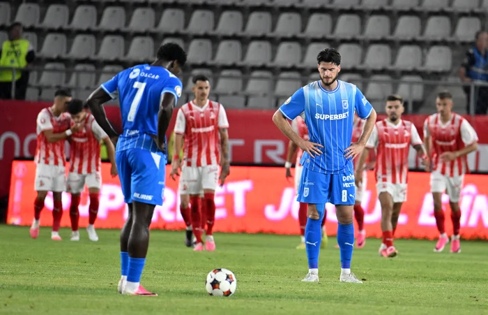 Dinamo învinge Universitatea Craiova cu 5-1: oltenii terminați în 10 după o primă repriză dificilă