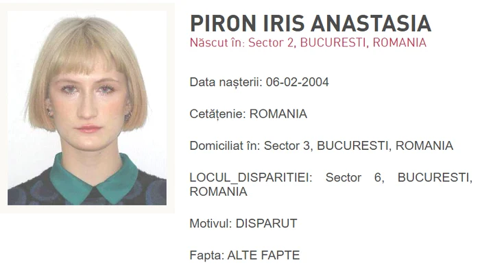 Tânăra de 22 de ani dispărută în București, găsită decedată; probabil victimă a unui incident feroviar în Ilfov