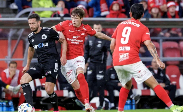 Europa, visul s-a încheiat: U Cluj eliminată de Brann, 1-3 în Norvegia (3-5 la general)