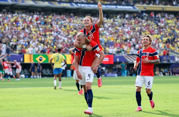 Haaland decisiv: două goluri în reprizele finale, Norvegia elimină Brazilia 2-1 și avansează în sferturi