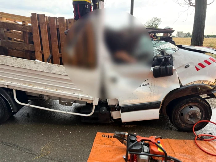 Tragedie în Ilfov: un bărbat a murit după ce un copac doborât de furtună a căzut peste mașina sa