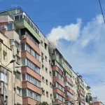 Incendiu la etajul 8 al unui bloc de pe Calea Moșilor; intervenție cu mai multe autospeciale