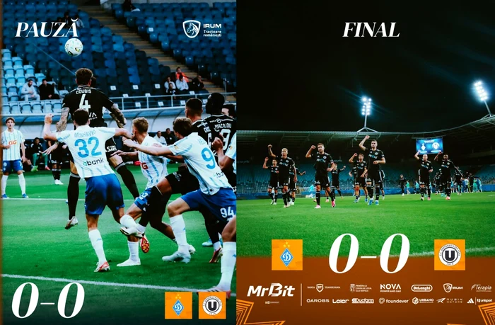 „U” Cluj a obținut un 0-0 prețios în prima manșă cu Dinamo Kiev, în Lublin