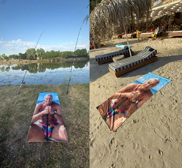 Prosop de plajă cu imaginea lui Călin Georgescu, vândut pe OLX pentru 80 de lei