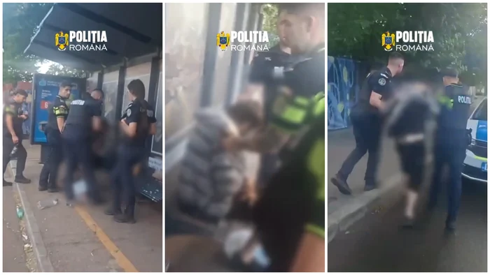 Bărbat de 34 de ani, imobilizat de poliție după ce a amenințat trecători cu un cuțit într-o stație din Sectorul 4