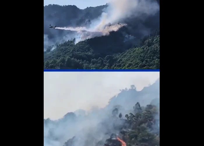 Incendiile de vegetație paralizează Sardinia: aeroporturi și drumuri blocate, intervenții aeriene masive