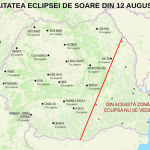 Unde va fi vizibilă eclipsa parțială de Soare din 12 august: harta zonelor favorabile și unde nu se va vedea